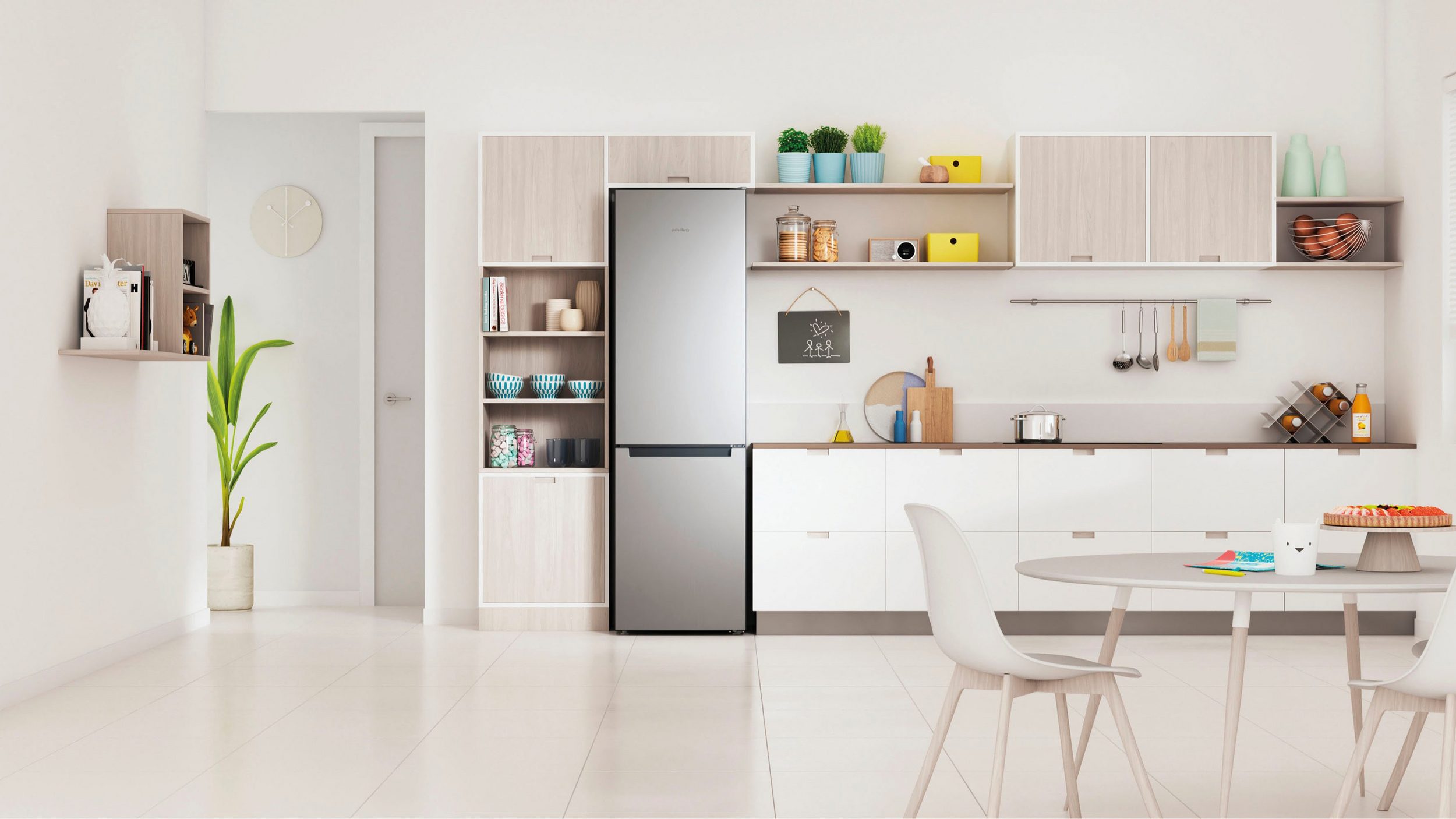 Комбиниран хладилник с фризер Privileg PRBN 496 EX, 202,7 см височина, 59,6 см ширина
