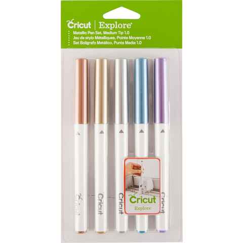 Cricut Malstift Stifte Point Pen Medium Metallic, 1 mm 5er-Set