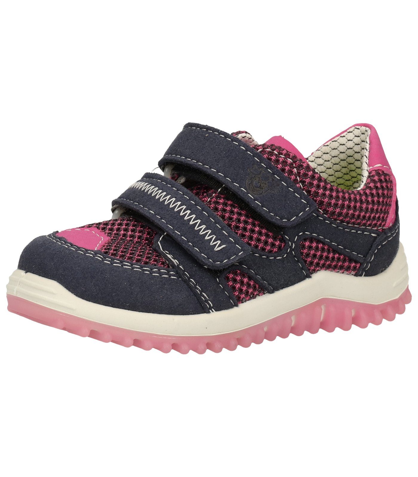 Pepino Sneaker Lederimitat/Textil Sneaker Blau Pink