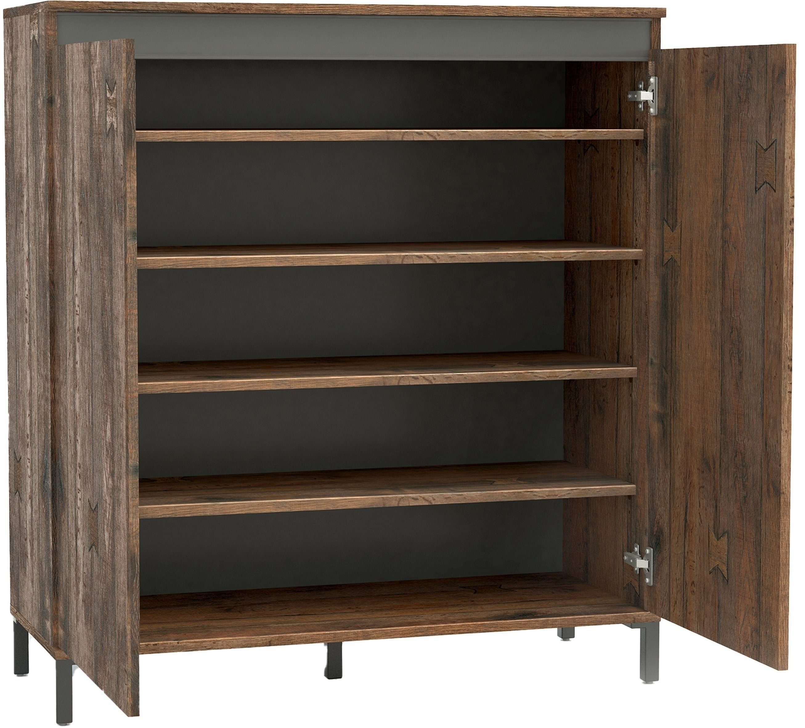 freiraum Schuhschrank GENIO industrial in Eiche, günstig online kaufen