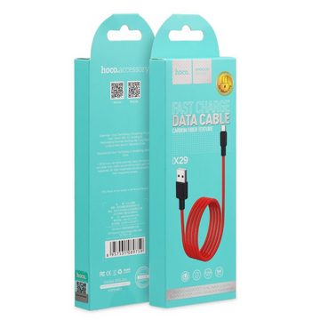 HOCO X29 USB Daten & Ladekabel bis zu 2A Ladestrom Smartphone-Kabel, micro USB, USB Typ A (100 cm), Hochwertiges Aufladekabel für Samsung, Huawei, Xiaomi uvm.