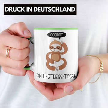 Trendation Tasse Trendation - Anti Stress Tasse Geschenk Kollegin Kollege Bürotasse mit Spruch Erzieherin Mama Rentner