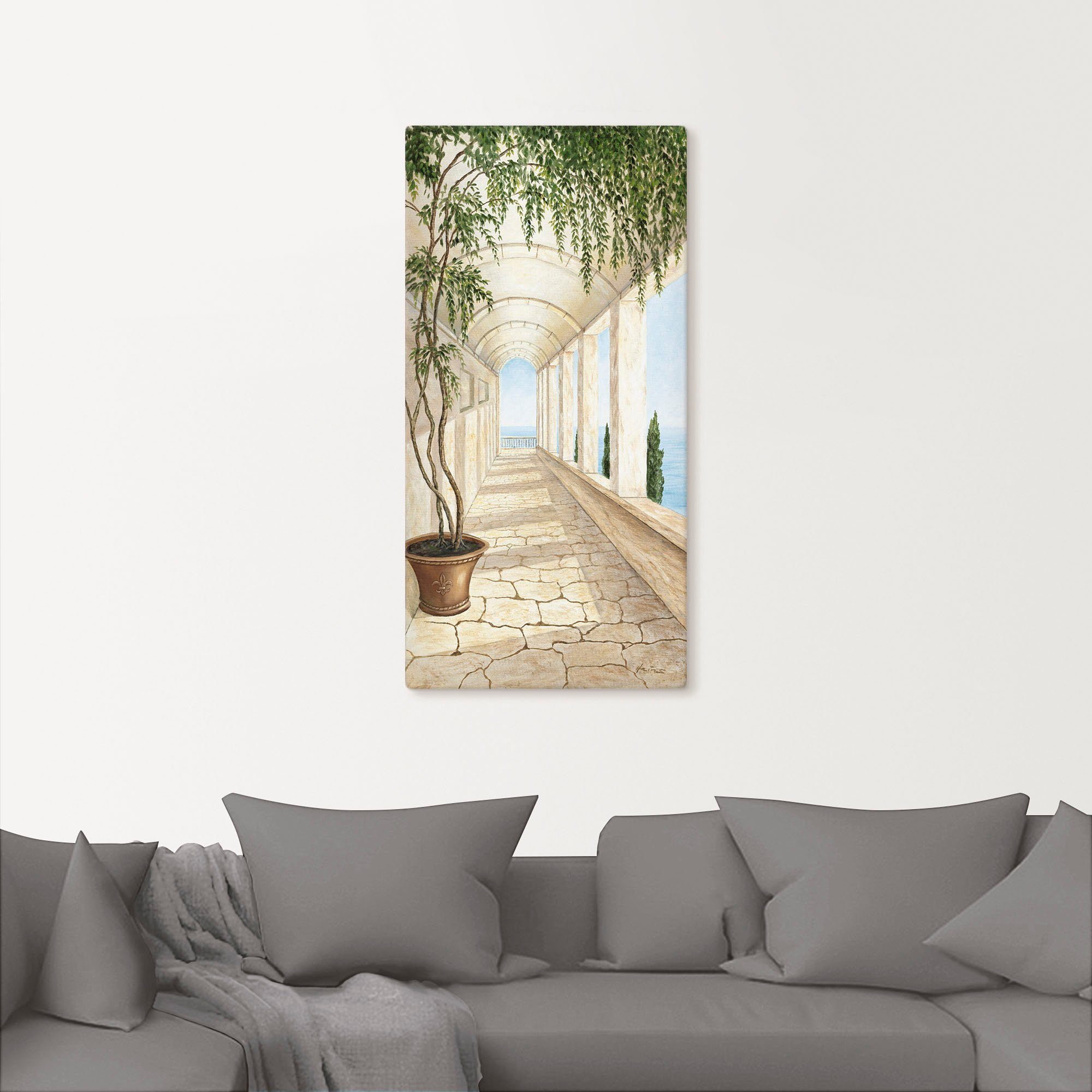 Artland Wandbild "Capri" Gebäude 1 Stk. tlg. als Alubild, Outdoorbild, Lein günstig online kaufen