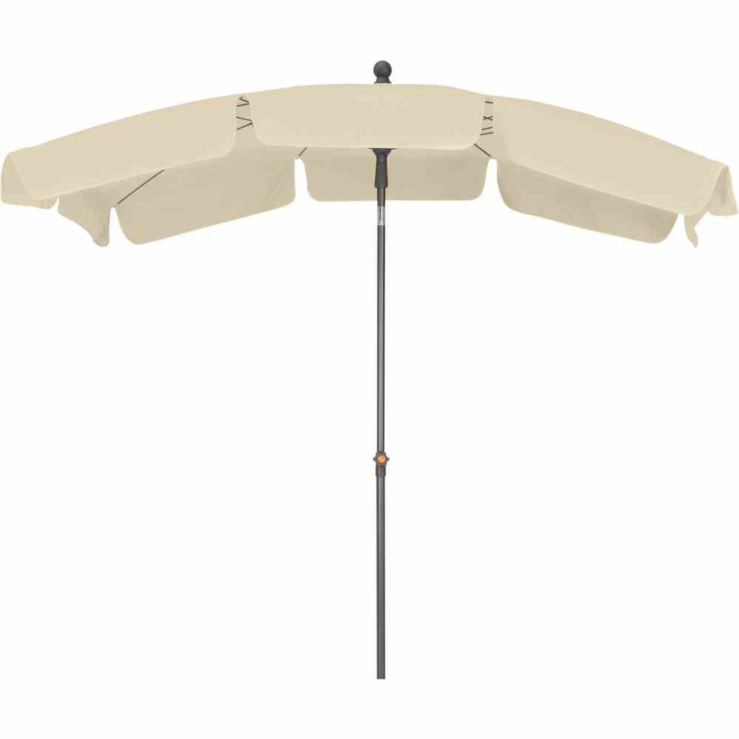 Siena Garden Sonnenschirm Tropico Mittelstockschirm anthrazit/natur 210x140cm Gestell Stahl anth