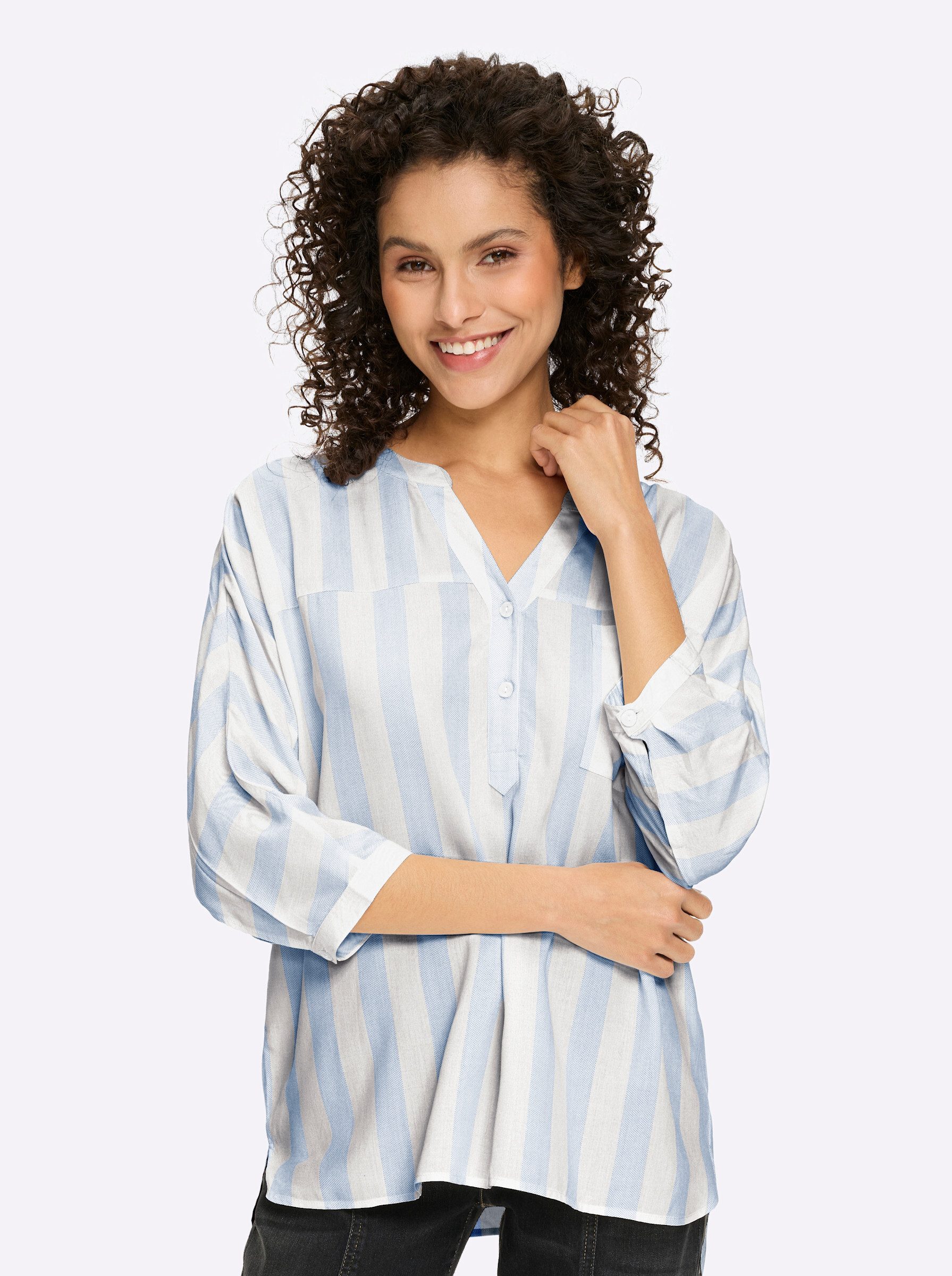 heine Klassische Bluse Bluse 3/4-Arm