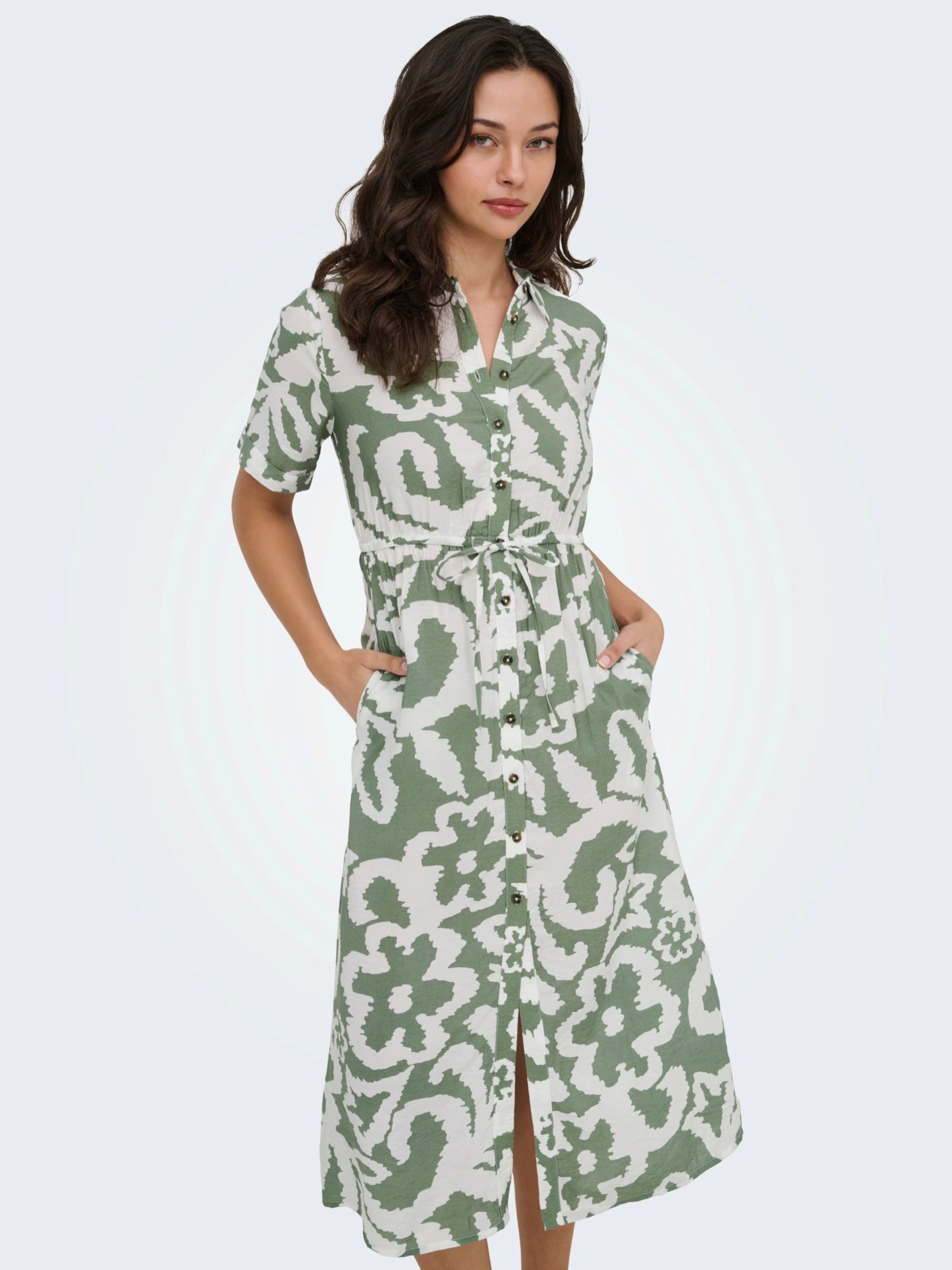 ONLY Blusenkleid ONLPERI (1-tlg) Drapiert/gerafft