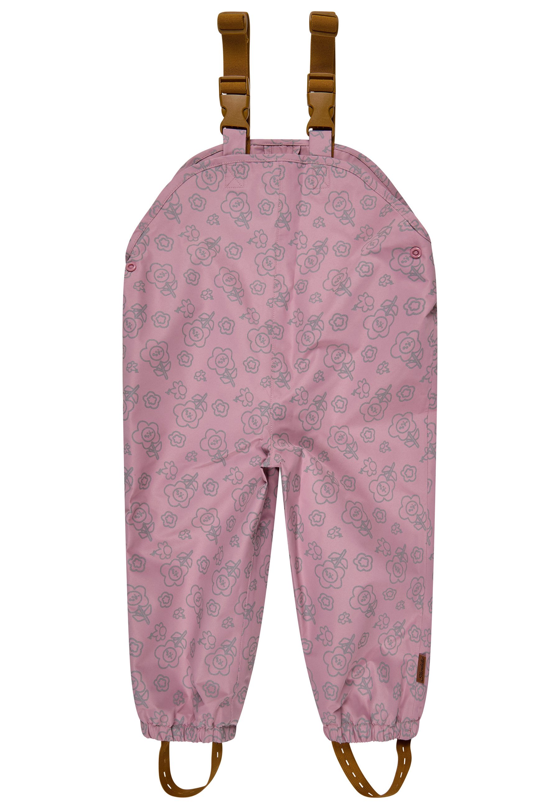 Sterntaler® Regenhose Regenhose gefüttert Blume (1-tlg) Gefütterte, wasserabweisende Regenhose mit Reflexdruck