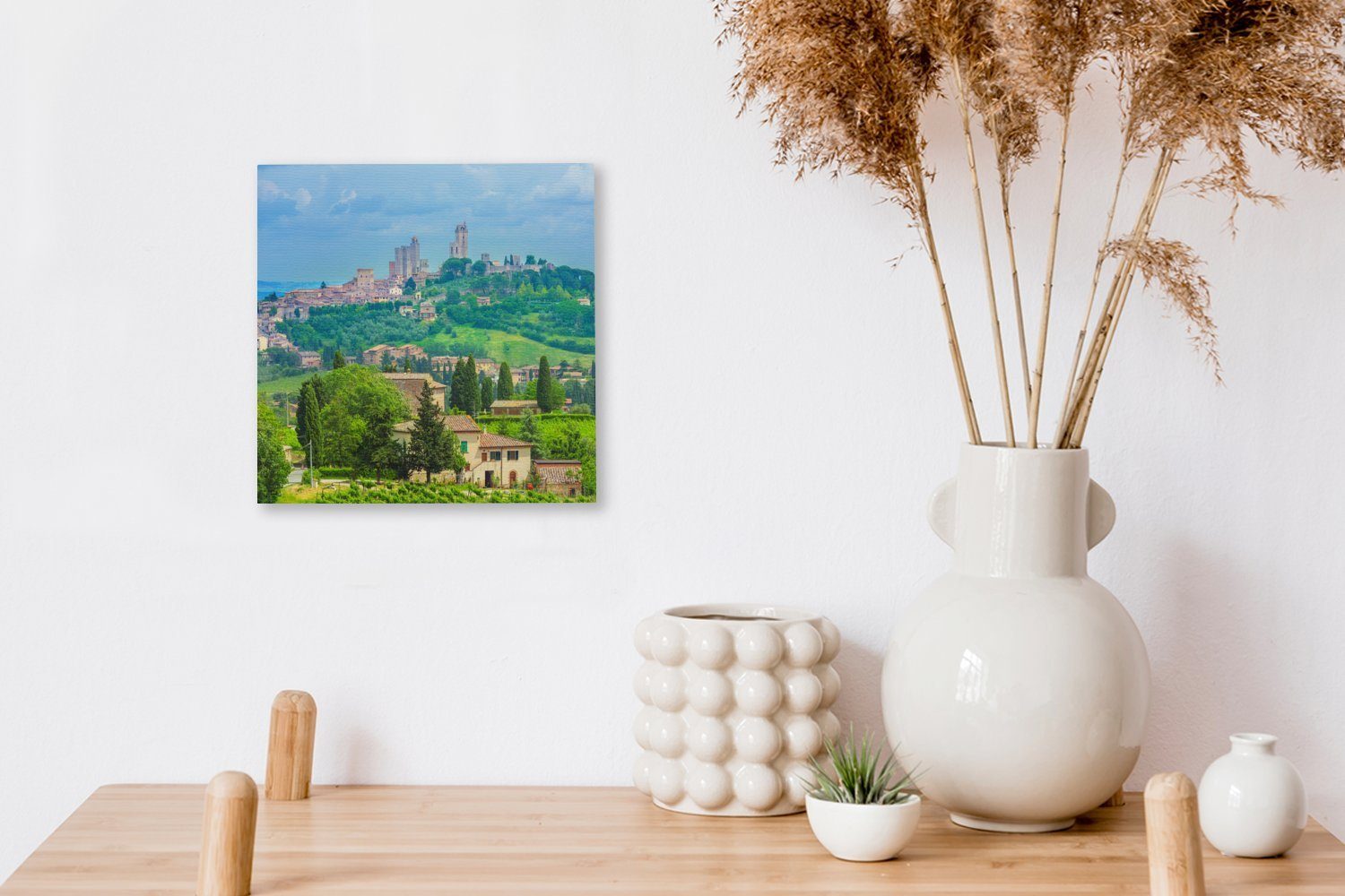 St), Die San Leinwandbild von Gimignano (1 OneMillionCanvasses® Bilder Schlafzimmer in der Wohnzimmer für Toskana, Hügel Leinwand