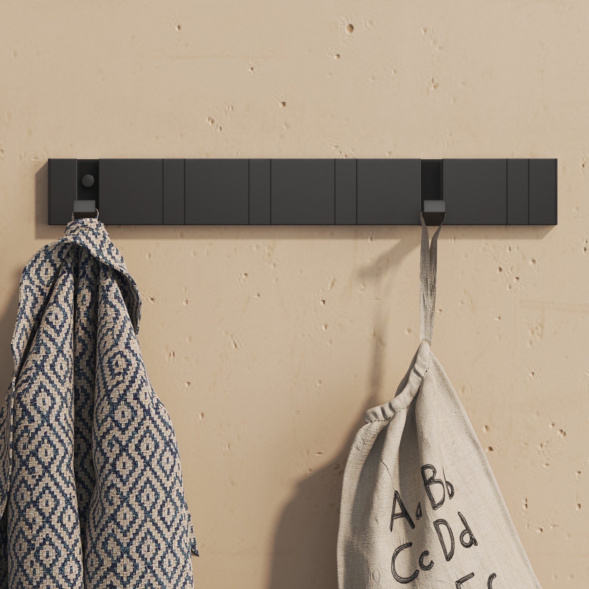 doporro Wandgarderobe Garderobenhaken Wandhaken Garderobenleiste aus Alu mi günstig online kaufen