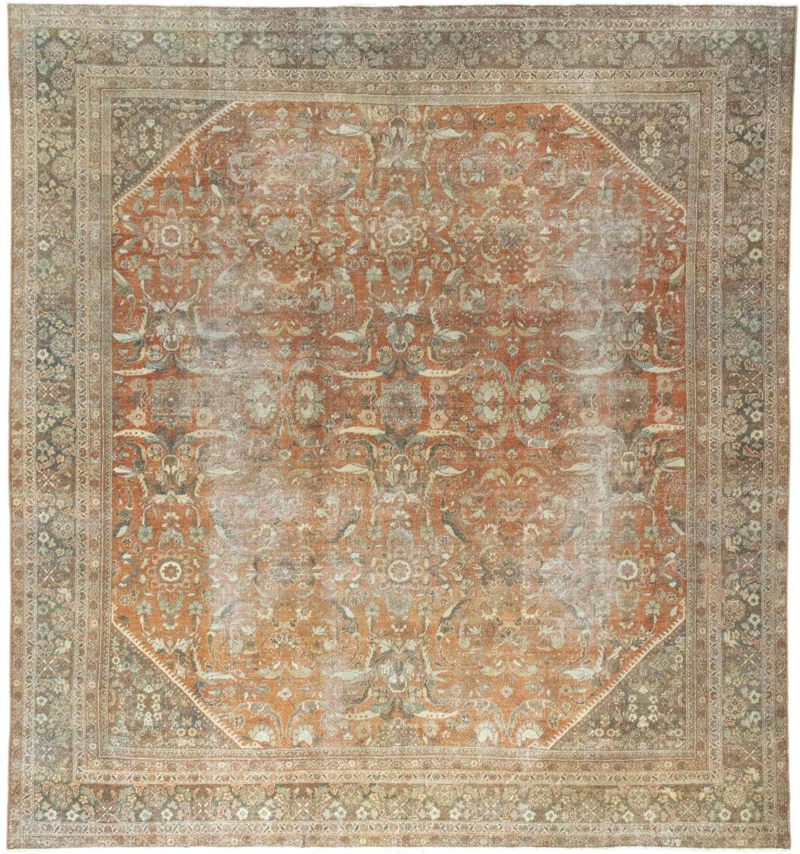 Orientteppich Mahal Antik 371x401 Handgeknüpfter Orientteppich / Perserteppich, Nain Trading, rechteckig, Höhe: 12 mm