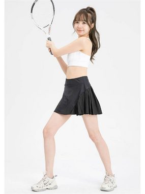 KIKI Hosenrock Damen Tennisrock Sportlicher mit Shorts Taschen Sommer SkirtRock
