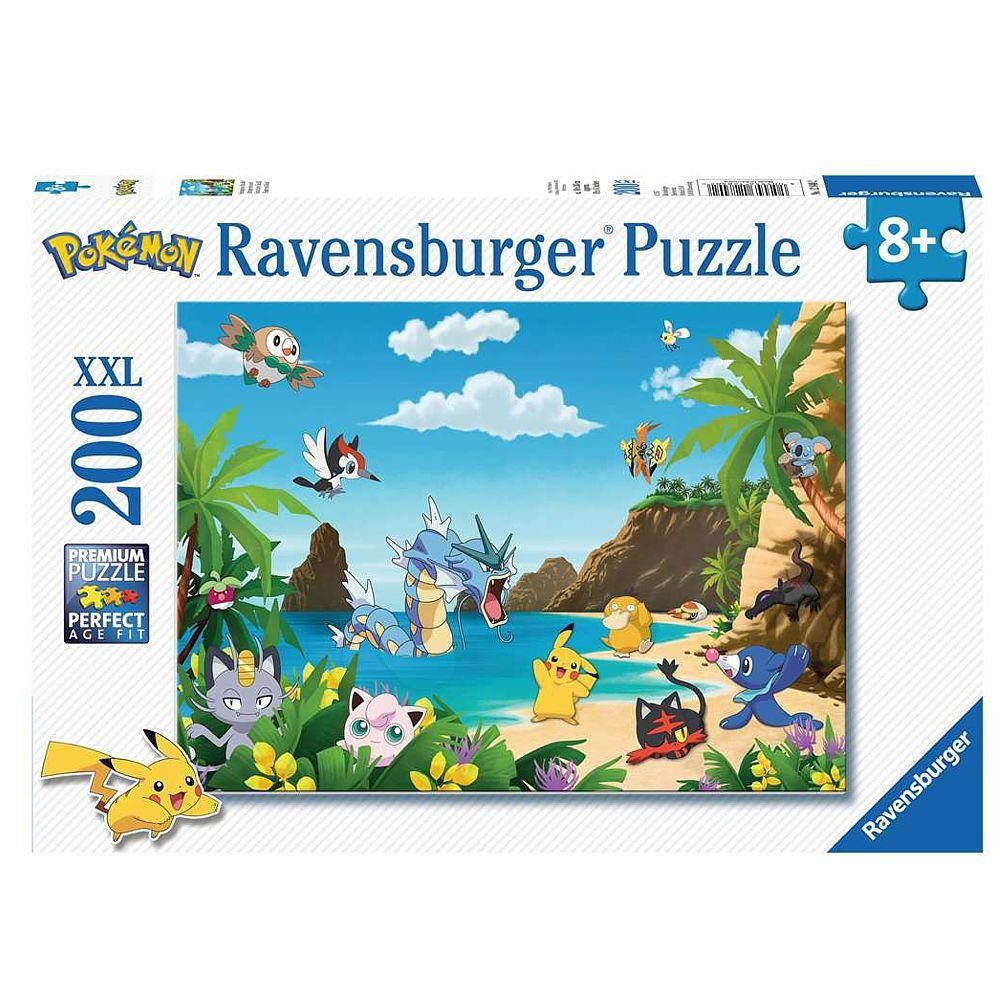 POKÉMON Puzzle Puzzle XXL 200 Teile Pokemon Ravensburger Schnapp sie dir alle!, 200 Puzzleteile
