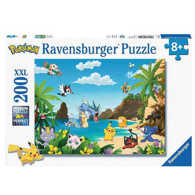 POKÉMON Puzzle Puzzle XXL 200 Teile Pokemon Ravensburger Schnapp sie dir alle!, 200 Puzzleteile