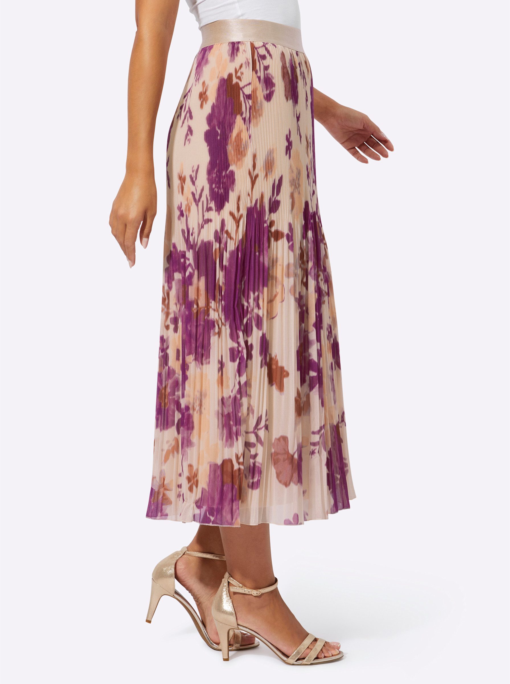 creation L A-Linien-Rock Plisseerock . günstig online kaufen