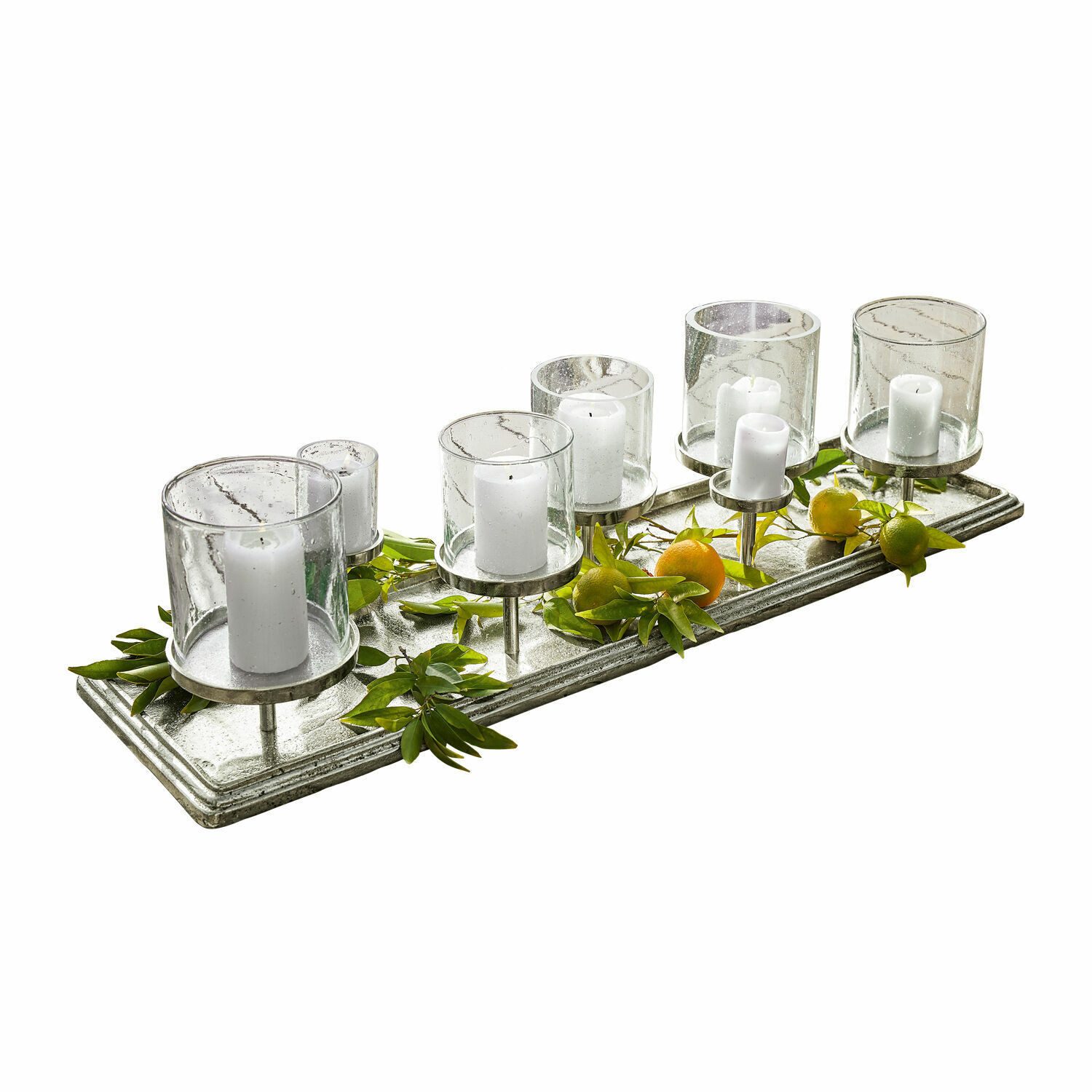 Mirabeau Kerzenständer Kerzentablett Devonne silber