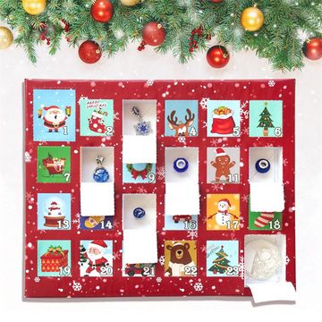 Dekorative Adventskalender 2024 Weihnachts Geschenk, Adventskalender DIY Armband für Kinder (24-tlg), Adventskalender Weihnachten Geschenk für Kinder