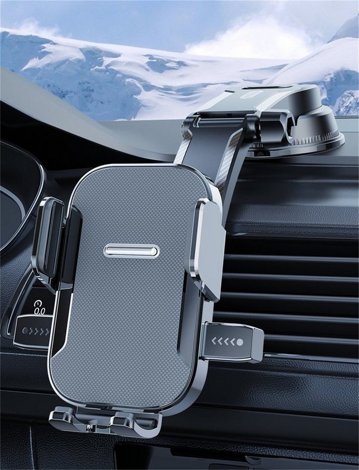 L.Ru UG Handyhalterung Handyhalter fürs Auto Armaturenbrett 360° Drehbar  Handy-Halterung, (Windschutzscheibe KFZ Handy Halterung)