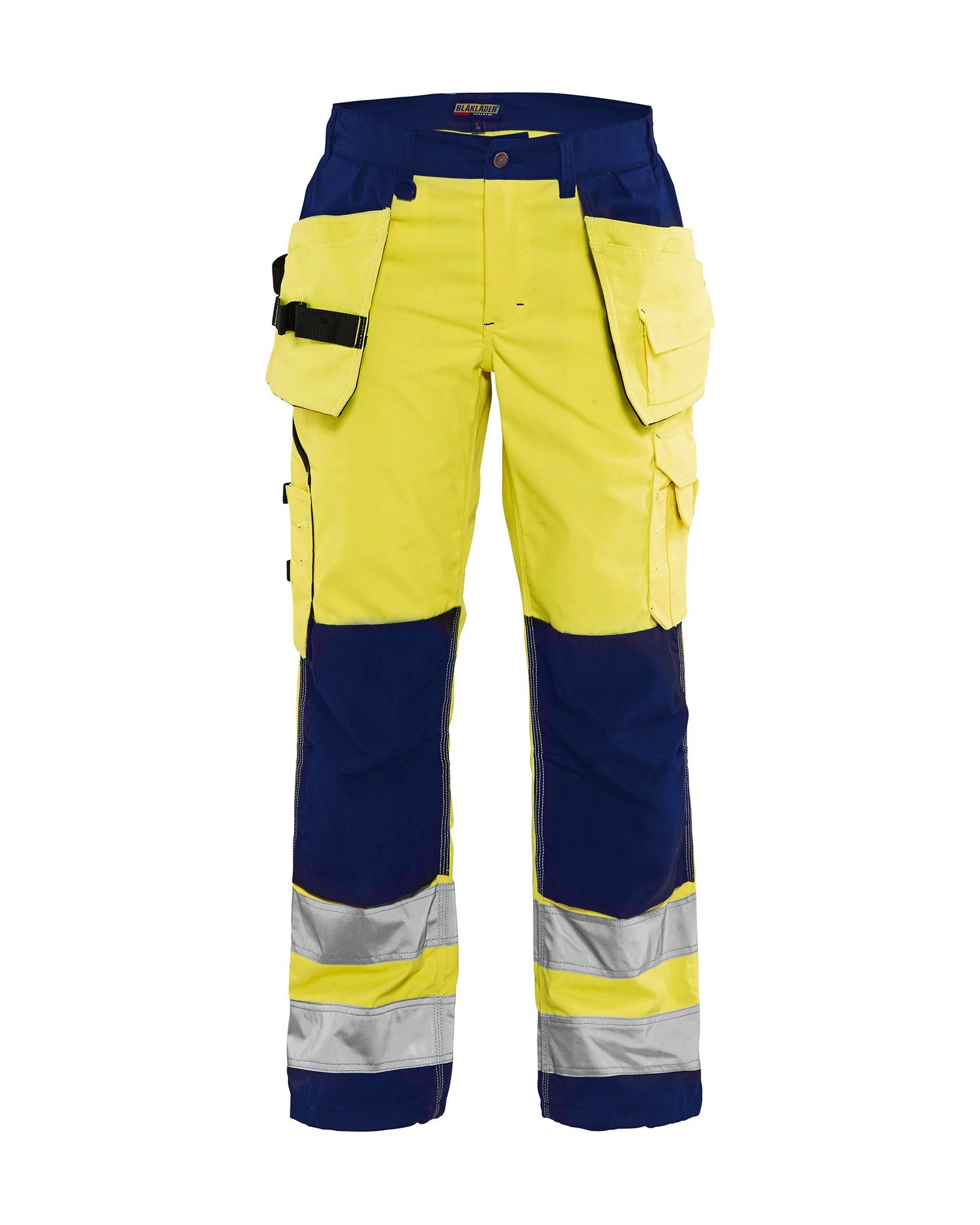 BLÅKLADER Arbeitsbundhose Damen Werkzeugtaschen (1-tlg) Arbeitshose gelb/marineblau mit Vis High
