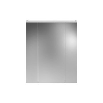 ebuy24 Badezimmerspiegelschrank Linus Spiegelschrank Bad 3 Türen mit Licht Hochgla