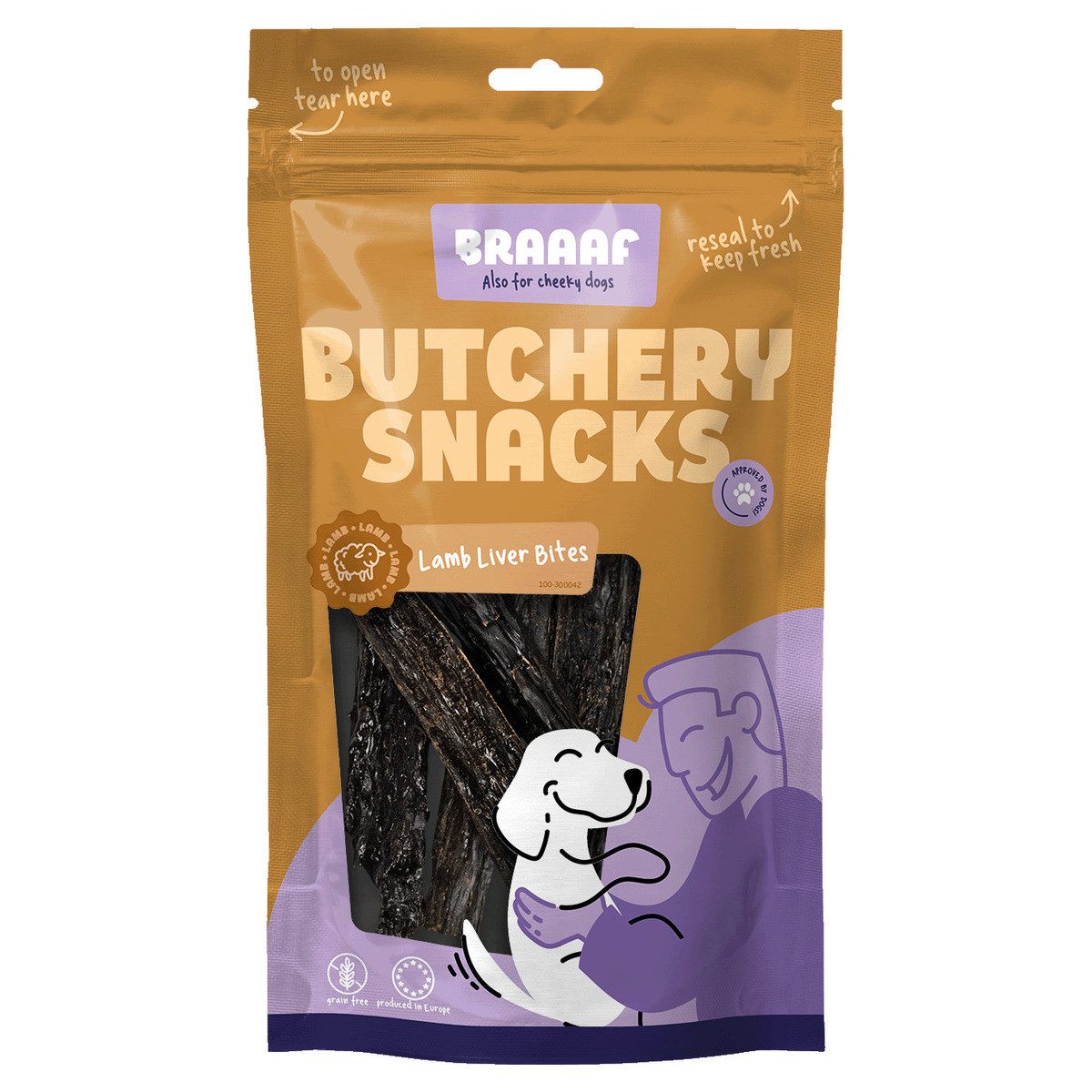 Holland Animal Care Hundesnack Butchery Lammleber-Häppchen 120 g, Snack für: Hund