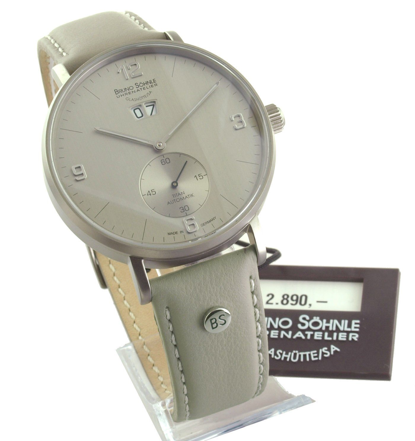 BRUNO SÖHNLE Automatikuhr Herren Uhr Titanium Frankfurt – Bild 5 von 5