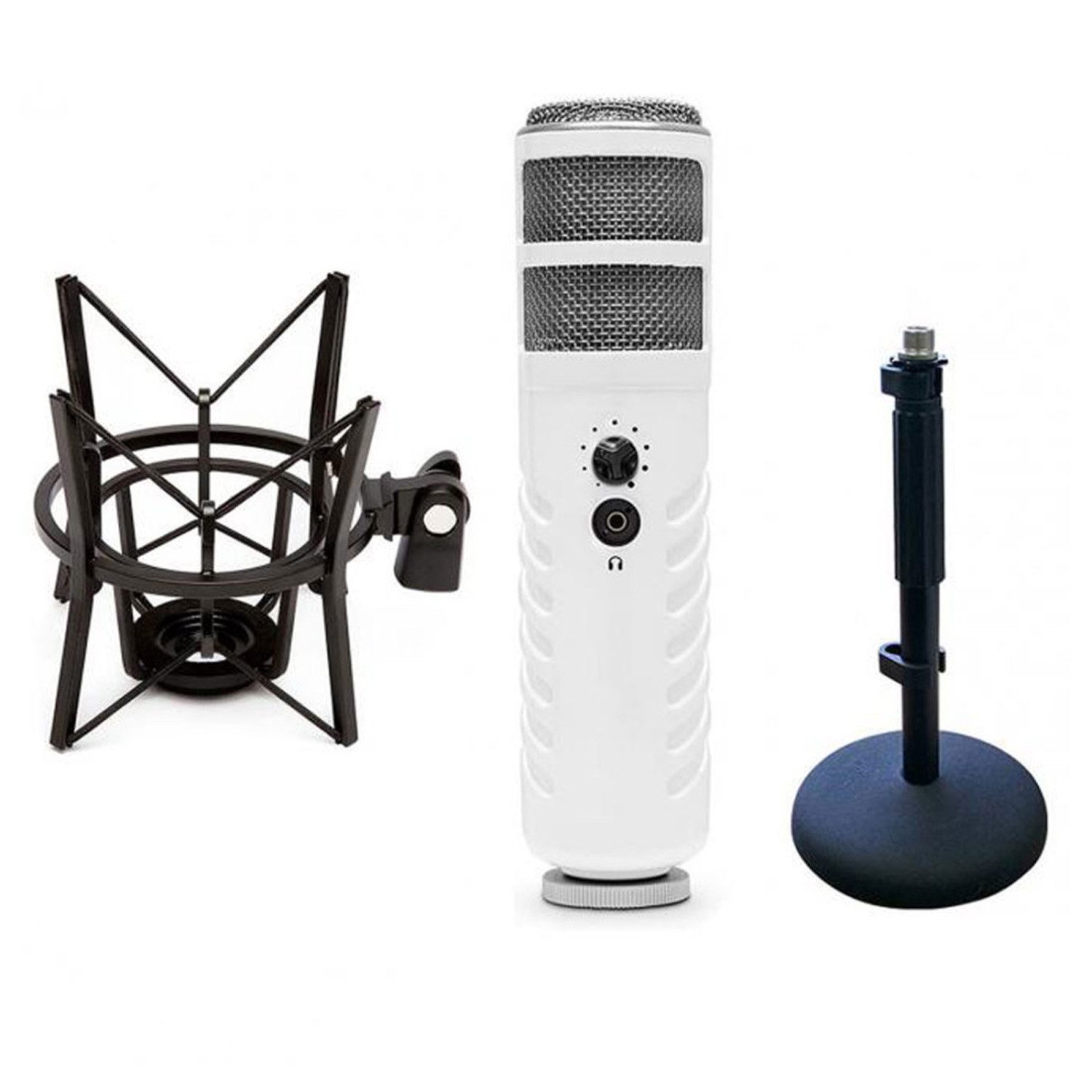 Mikrofon Rode Podcaster mit Spinne mit Tischstativ
