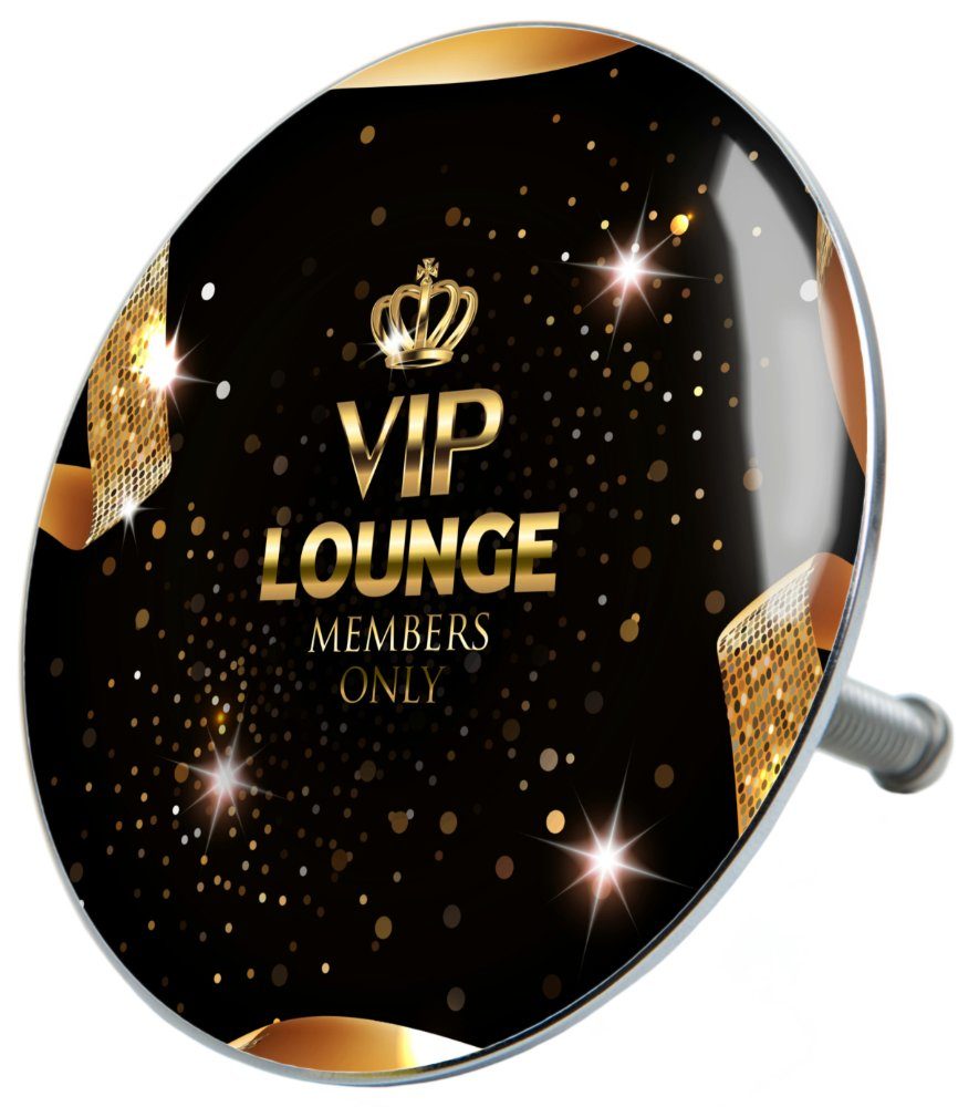 Sanilo Badewannenstöpsel VIP Lounge, Ø 7.2 cm, hochwertig, universell, mit Motiv, 100% wasserdicht