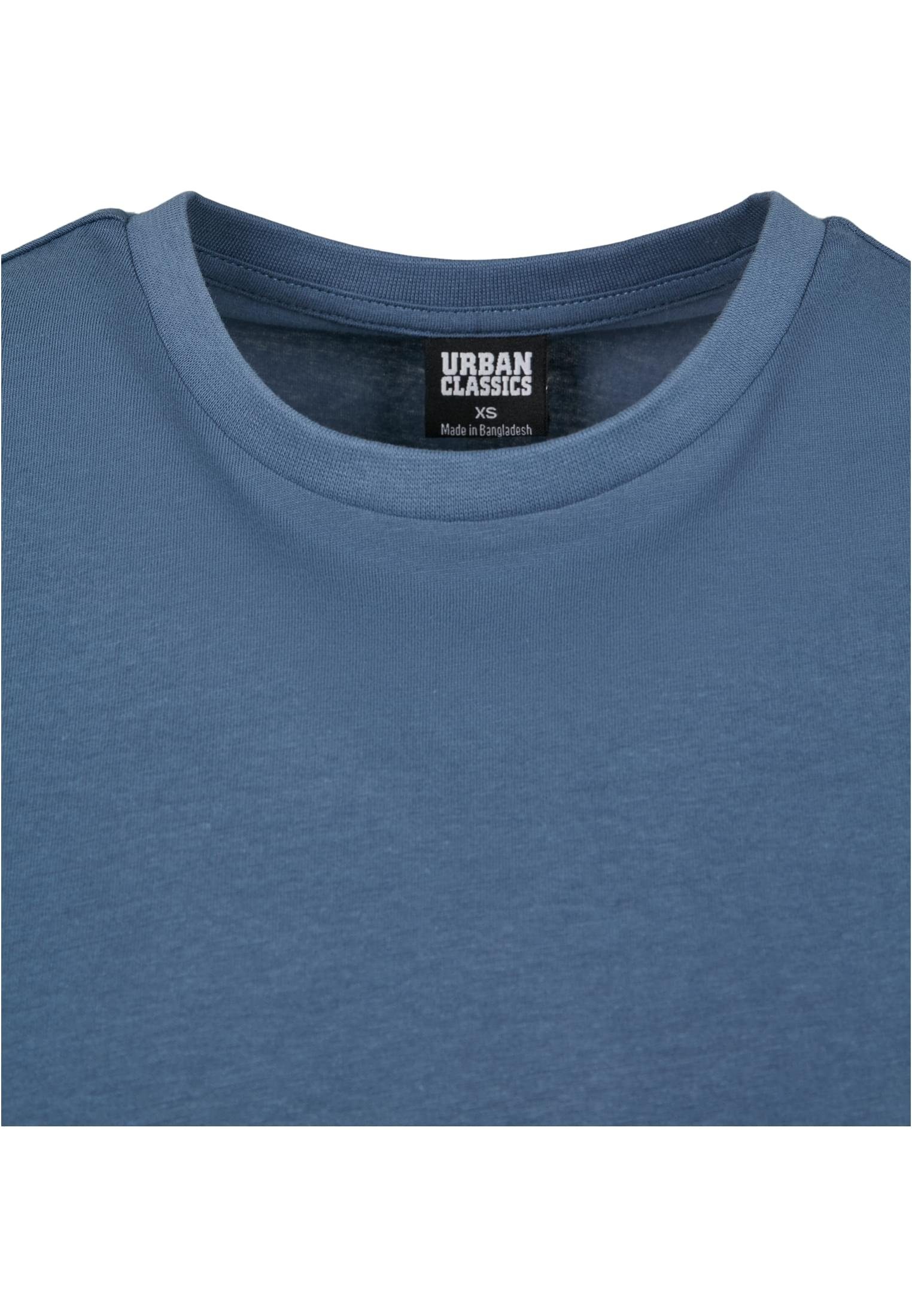 URBAN CLASSICS T-Shirt Damen Ladies vintageblue Box Basic Tee (1-tlg)