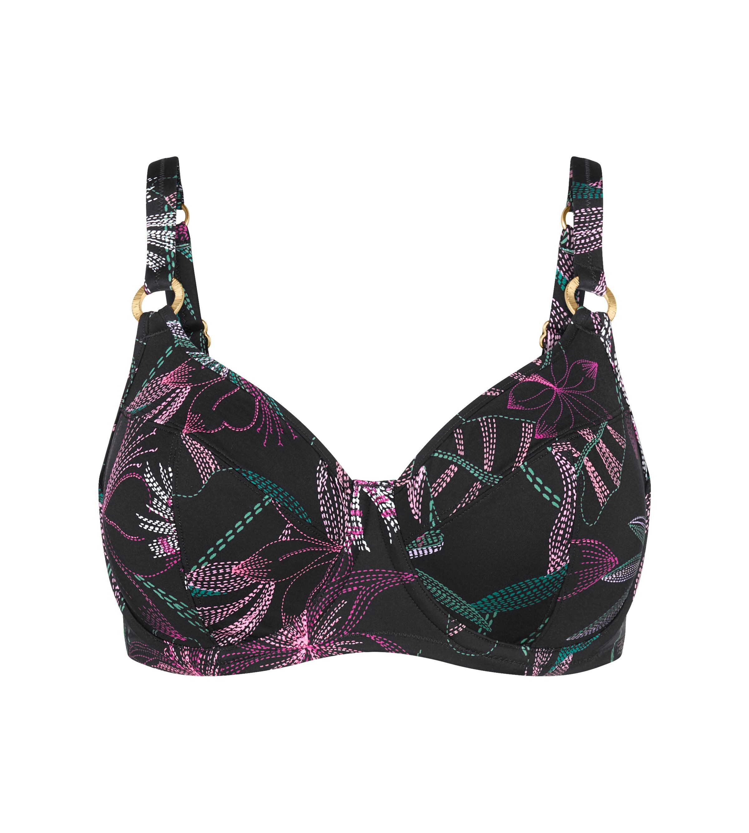 Triumph Bügel-Bikini-Top Summer Tropics W 01, Minimizer - verkleinert die Brust optisch um eine Cup-Größe