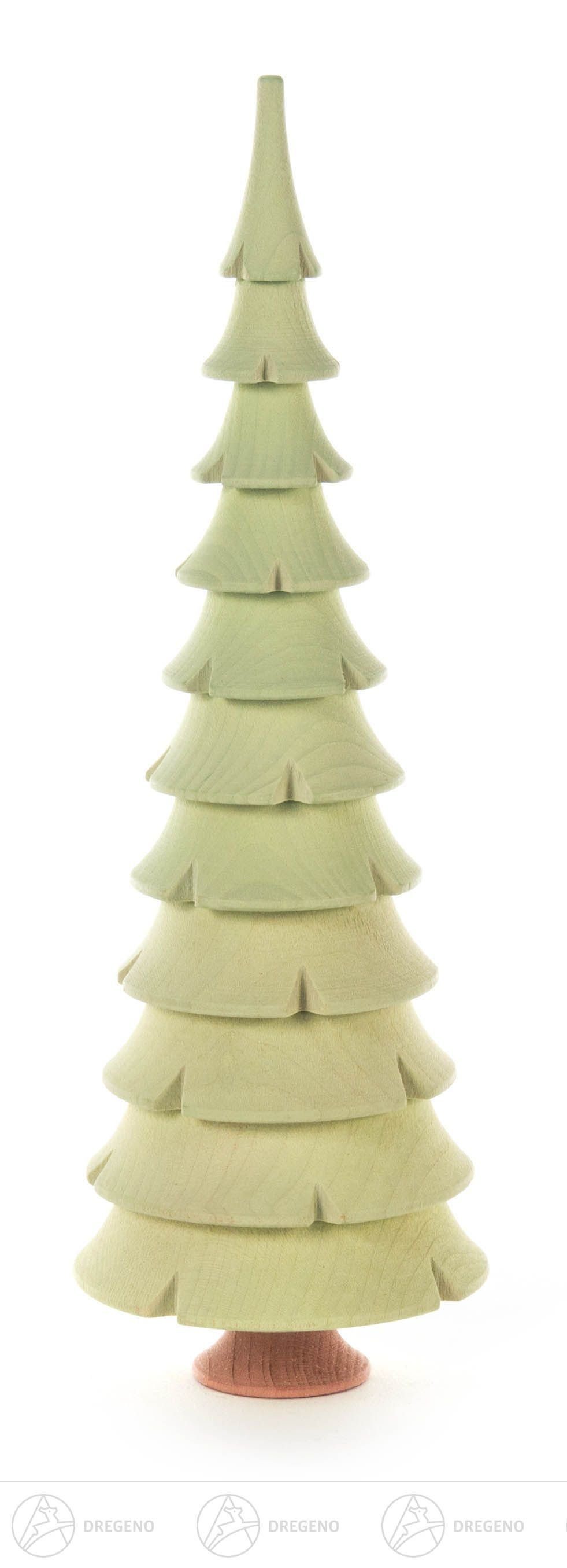 Kunstbaum Baum Massivholzbaum hellgrün Höhe ca 21 cm NEU