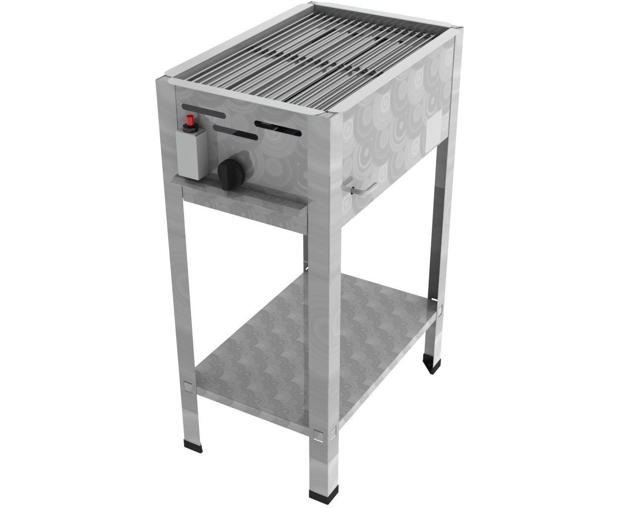 ChattenGlut Gasgrill ChattenGlut Gastrobräter 4,5kW mit Edelstahlrost, BxTxH: 340x530x800 cm