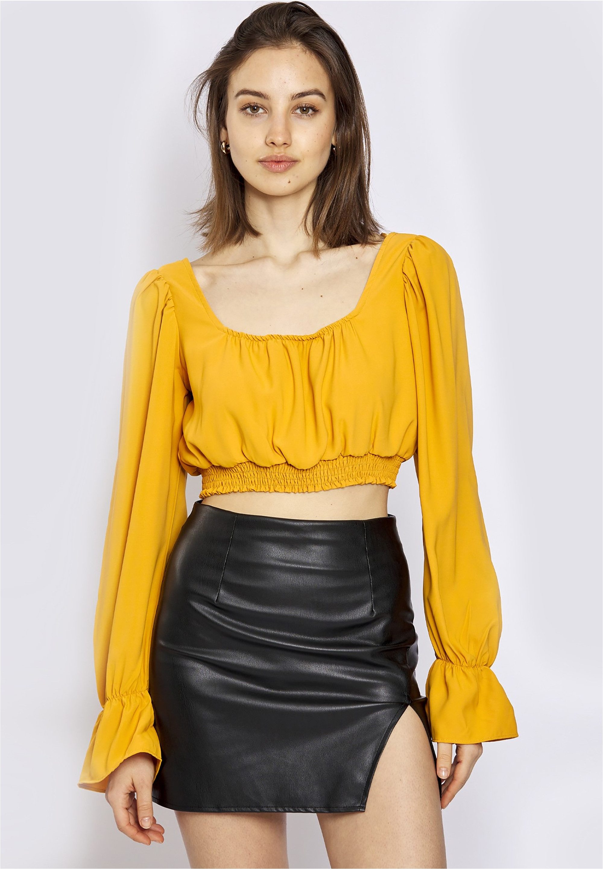 freshlions Klassische Bluse (1-tlg) mit kurzem Schnitt günstig online kaufen