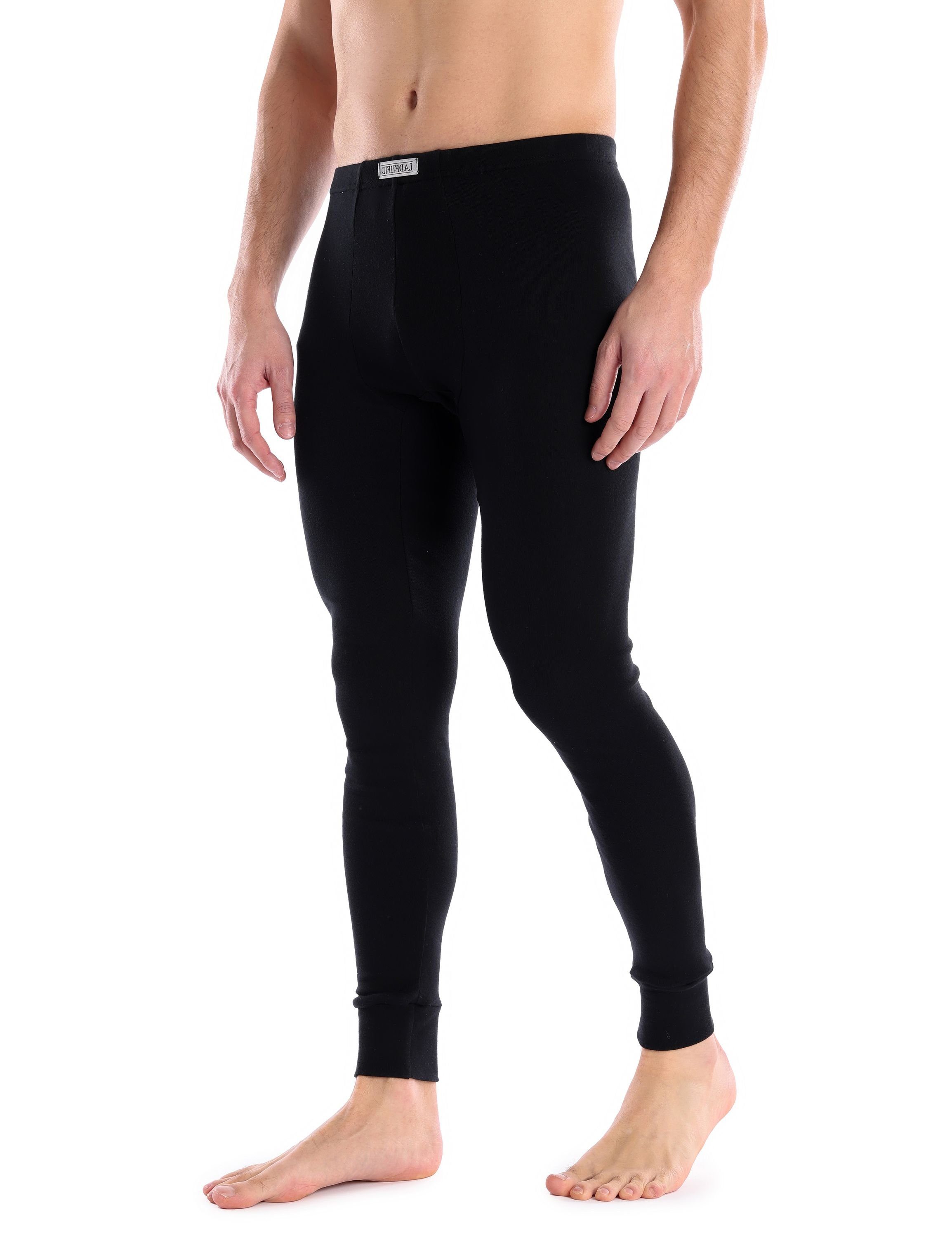 (1-St) Unterhose Lange LA40-247 Unterhose Ladeheid Herren Lange Schwarz