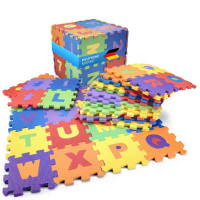 all Kids United Bodenmatte XXL Kinder-Spielteppich, Buchstaben Spielmatte