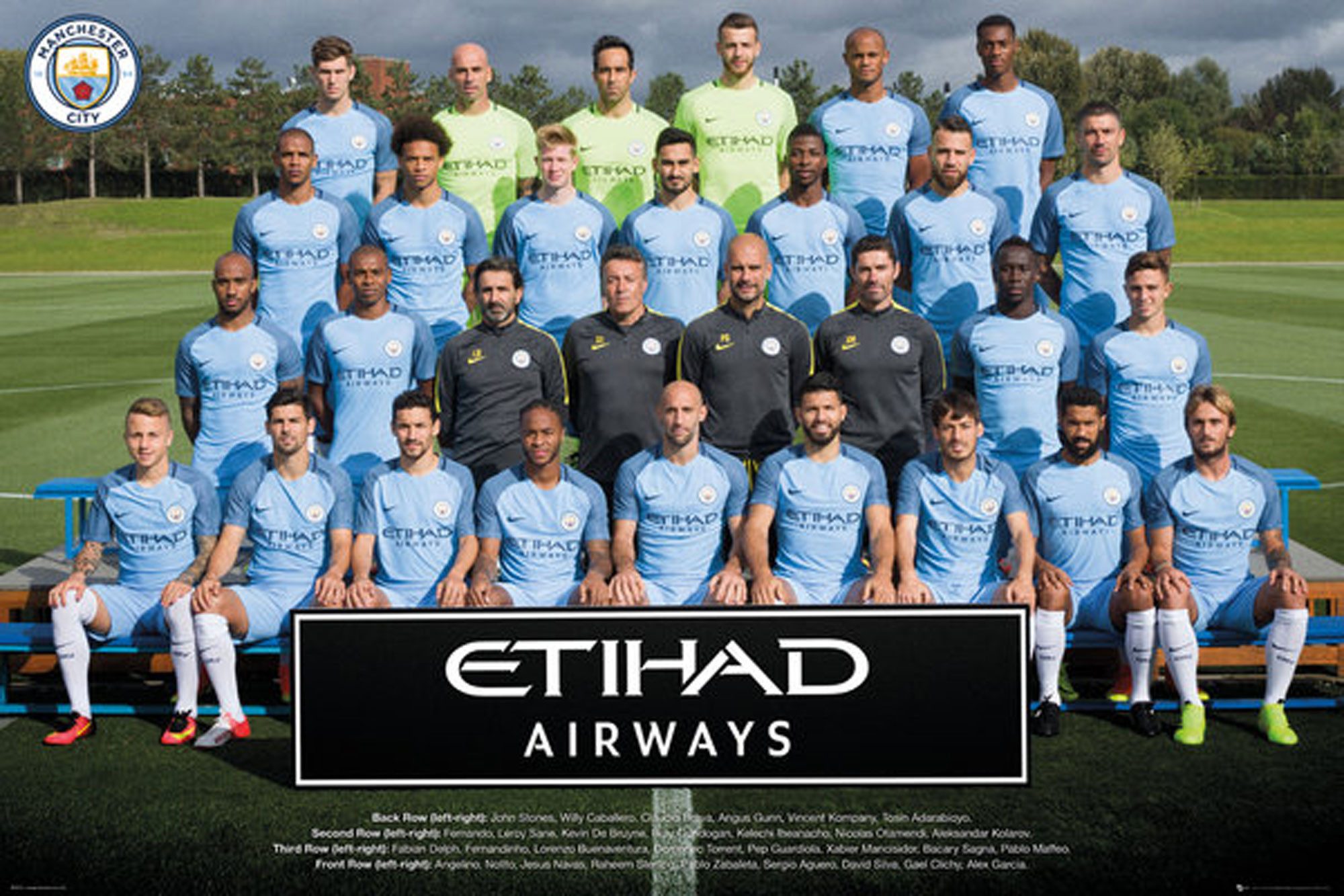 Poster Manchester City - Poster - Team Photo 16/17