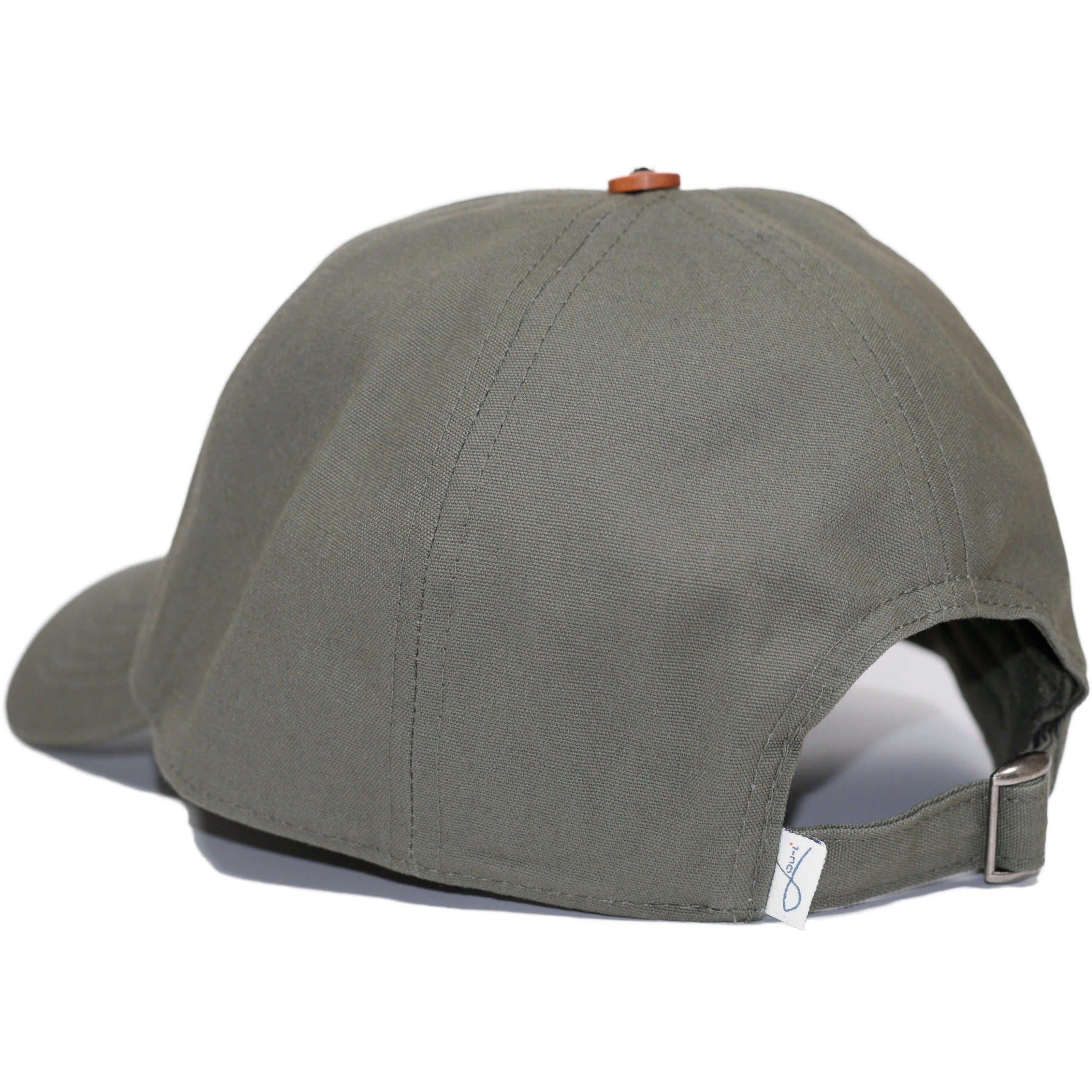 Lou-i Baseball Cap Dad Cap Bio-Baumwolle (1-St) Olivgrün Made Europe Bio-Baumwolle in