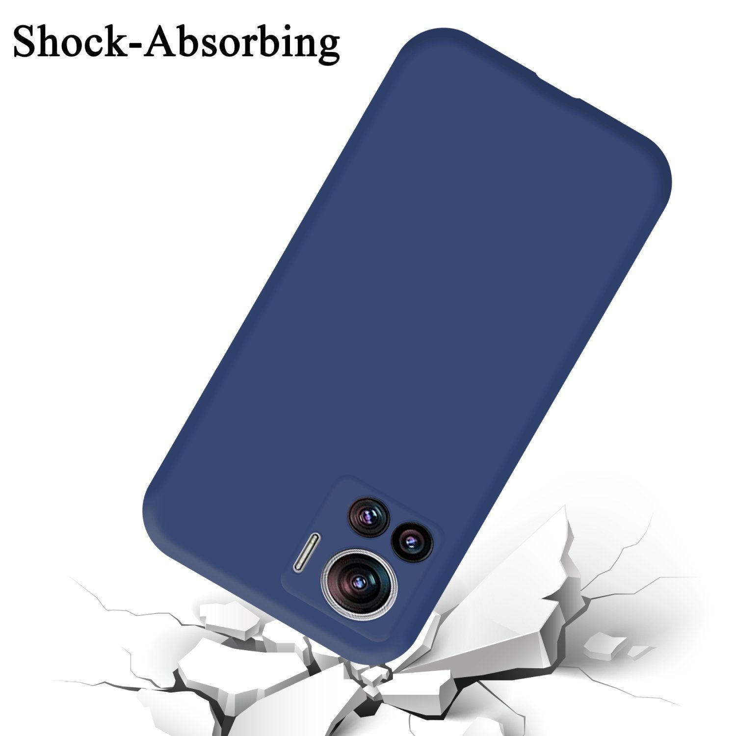 Cadorabo Handyhülle für Motorola EDGE 30 ULTRA / MOTO X30 PRO Hülle Motorola EDGE 30 ULTRA / X30 PRO, Flexible Hülle TPU Silikon Schutzhülle Back Cover Case
