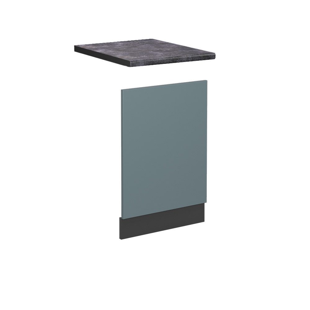 Frontblende R-Line, Blau-Grau/Anthrazit, 45 cm, AP Anthrazit