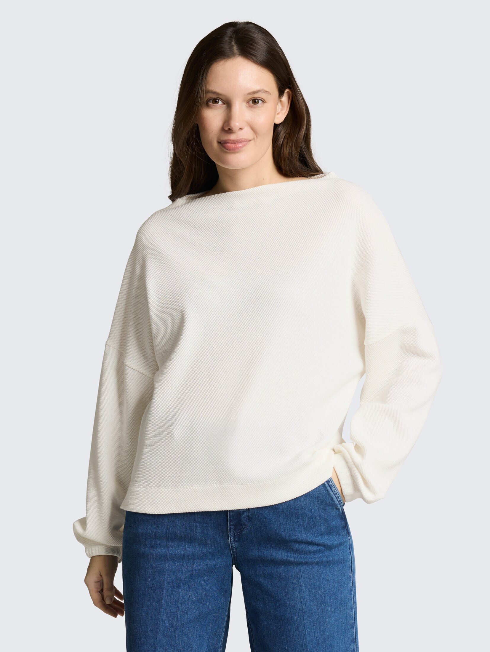 TOM TAILOR Sweatshirt Strick & Sweatshirts Sweatshirt mit Stehkragen
