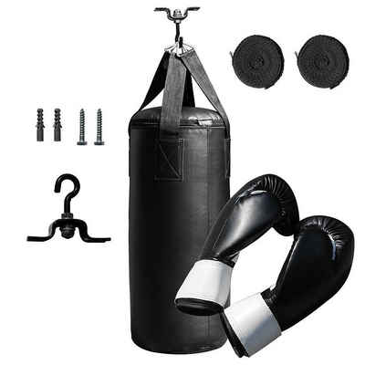 Melko Boxsack »Boxsack Trainingssack Boxset 10kg gefüllt + Halterung + Handschuhe + Bandage Punch Profi Punching Bag Boxhandschuhe Training« (Stück)