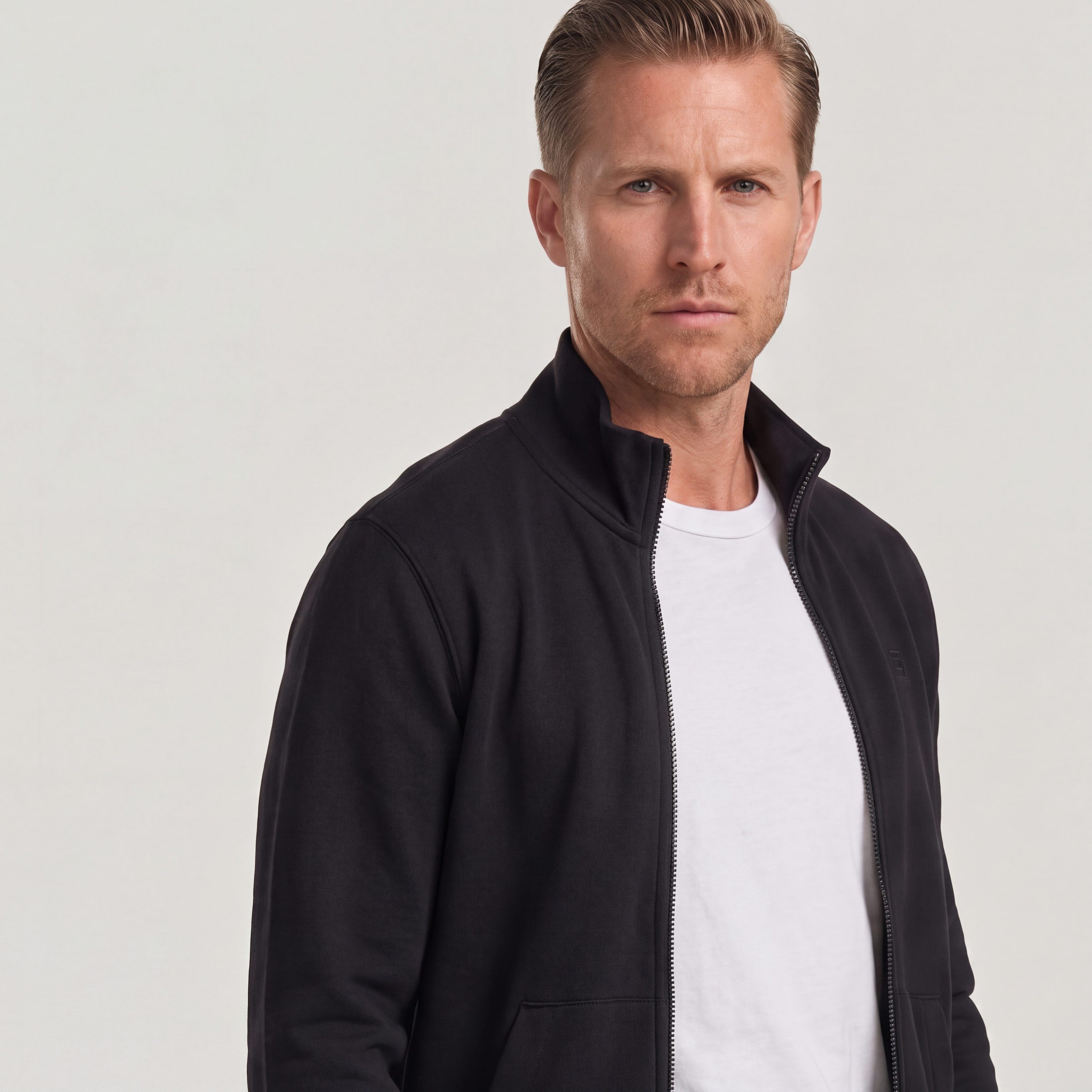 G-STAR Sweatjacke Premium Core Track Jacket mit Stehkragen, Regular Fit – Bild 2 von 5