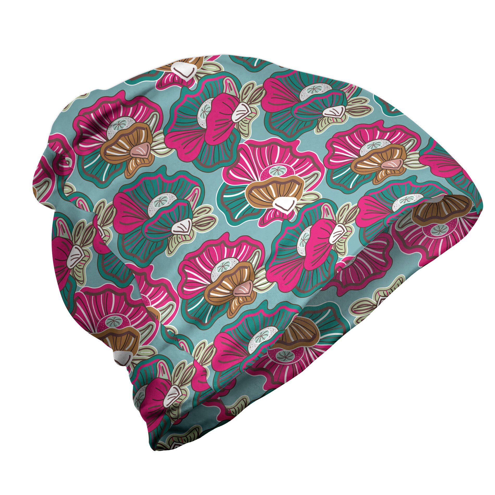 Abakuhaus Beanie Wandern im Freien Blumen Bunte Blumenmuster