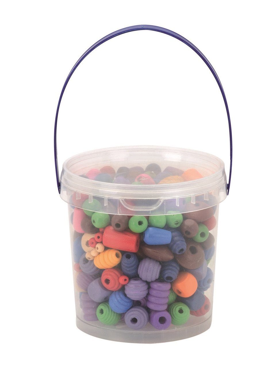 Bastelperlen Glorex Holzperlen Formenmix 250 g, bunt
