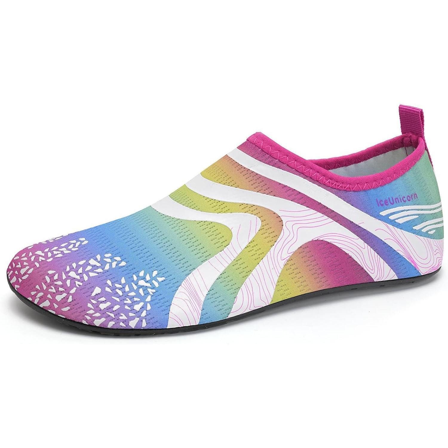 LuxusKollektion Tauchset Badeschuhe Strandschuhe Aquaschuhe Damen Herren 34 35 EU 342rainbow