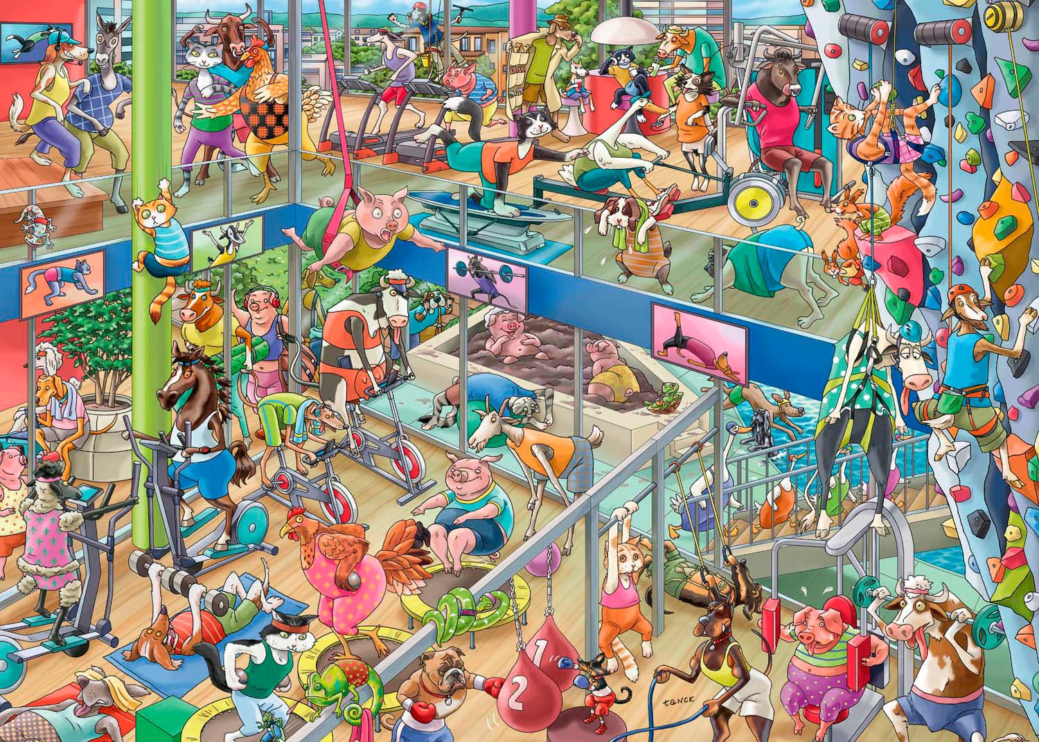 HEYE Puzzle Pet Gym, 1000 Puzzleteile, Made in Europe günstig online kaufen