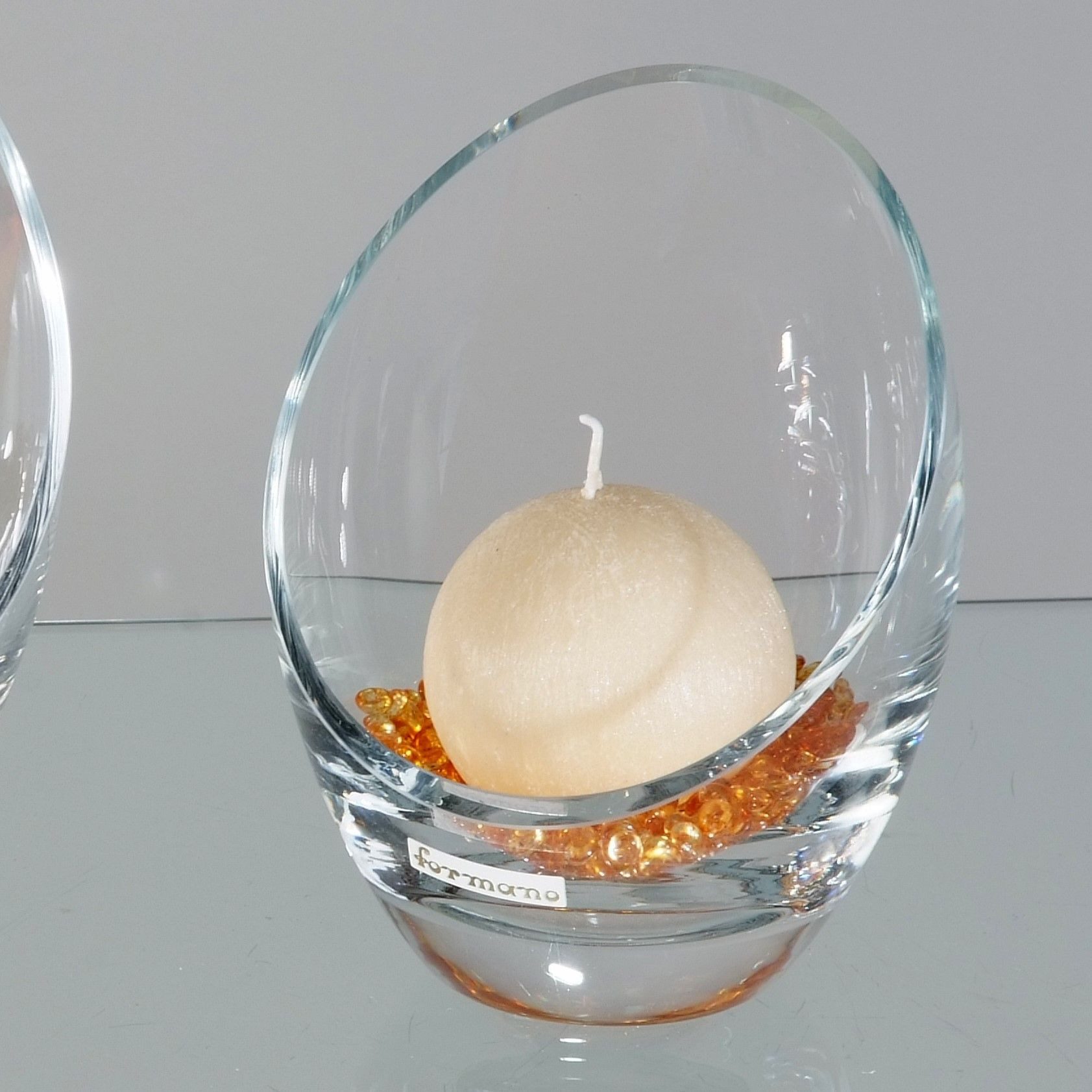 formano Windlicht Transparent, Durchmesser 12 cm