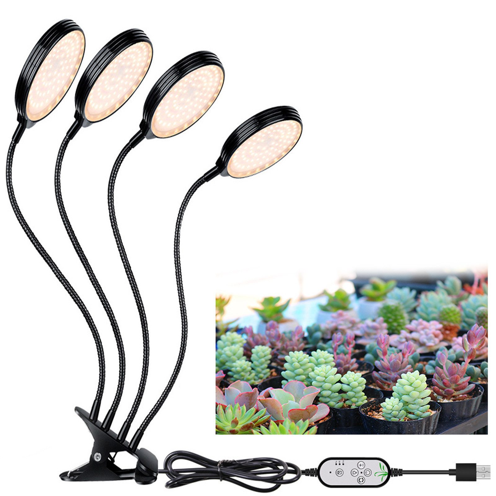 MUPOO Pflanzenlampe Pflanzenlampe LED, Dimmbar Pflanzenlicht günstig online kaufen