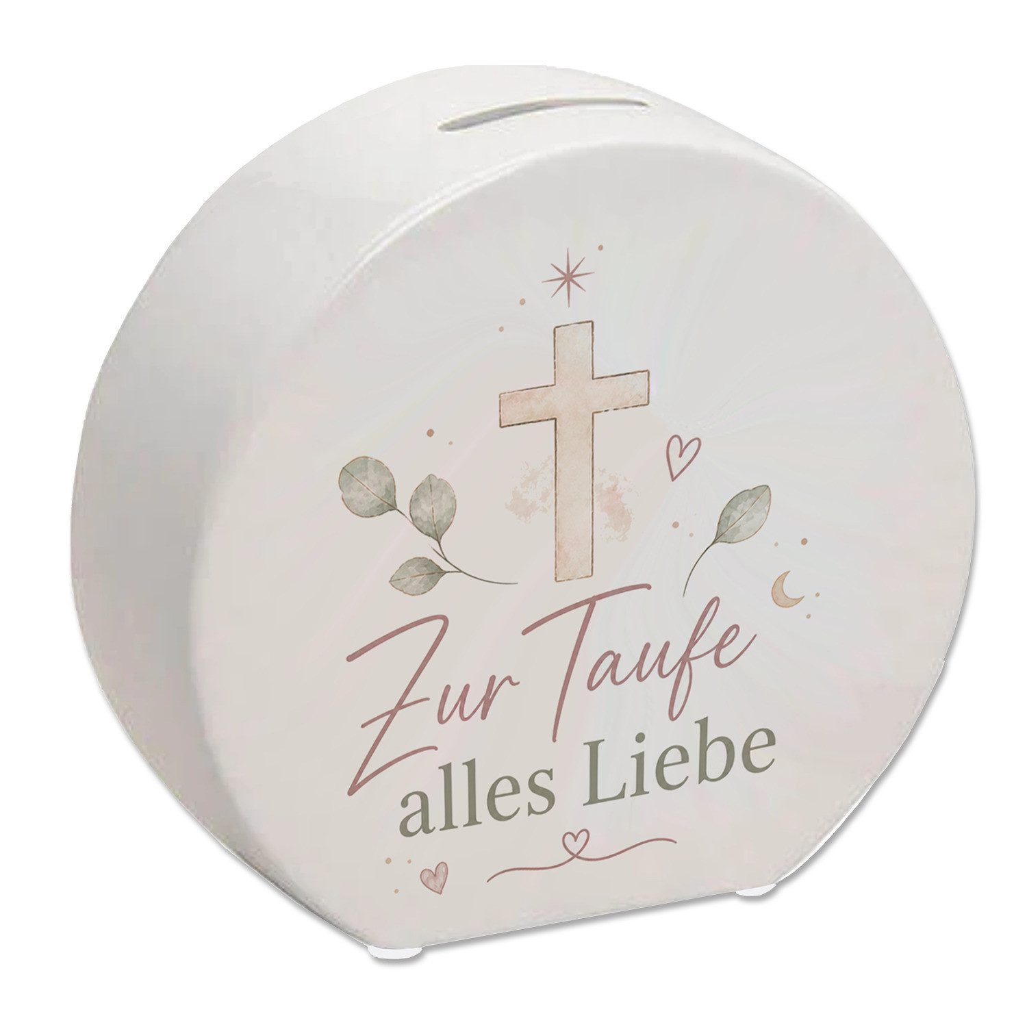 speecheese Spardose Spardose Zur Taufe alles Liebe Sparschwein für Taufkinder Mit Spruch: