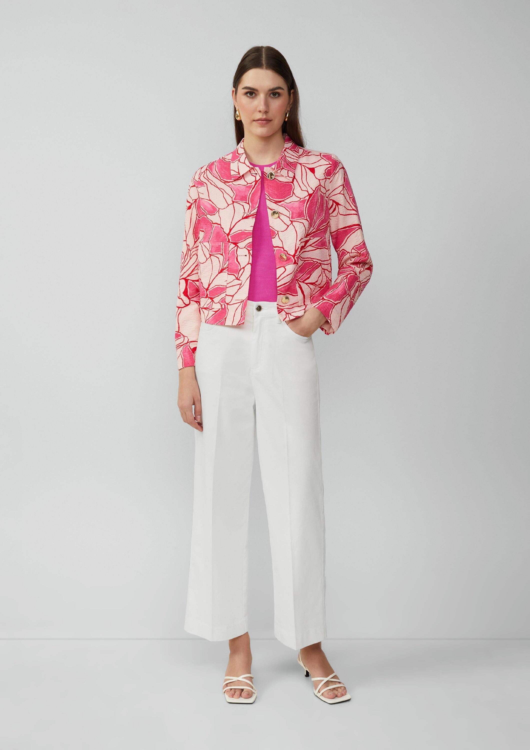 s.Oliver Weite Jeans Jeans-Hose SURI Croped Hose / Regular Fit / High Rise / Wide Leg