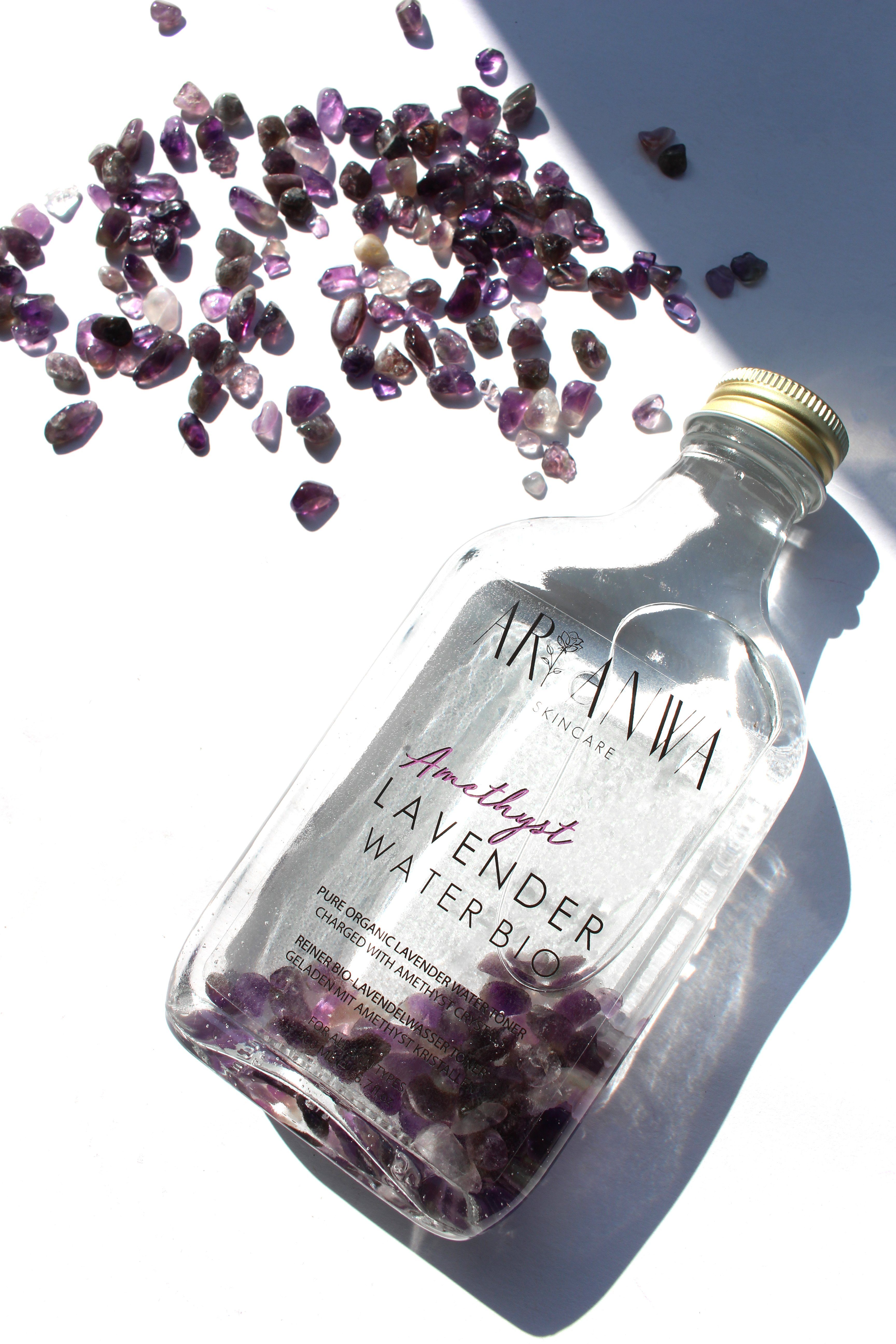 ARI ANWA Skincare Gesichtswasser Lavendelwasser Bio mit Amethyst, Gesichtswasser & Gesichtstoner, Frei von: Tierversuchen und künstlichen Zusatzstoffen